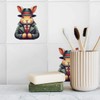 Azeeda 'Secret Service Rabbit' 108mm Square Ceramic Tile (TD00029645)