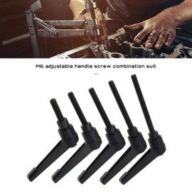 EMSea 10PCS M6 Clamping Lever Handle Male Thread Adjustable Knob Handle Clamping Lever with Stud Universal Handle for Packaging Machinery Equipment M6x20/32/40/50/60mm