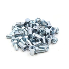 sourcing map Pack of 20 5 mm Thread 7 mm Bucket Motorcycle Scooter Brake Cable Wire Solderless Nipple Screws