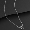 Fxiqini Bow Necklace 18K Gold Bow Pendant Choker Necklace Bowknot
