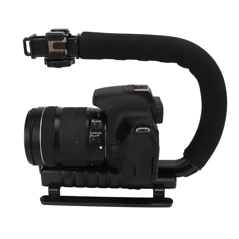 PULUZ U C Shape Video Action Stabilizing Handle Grip ABS