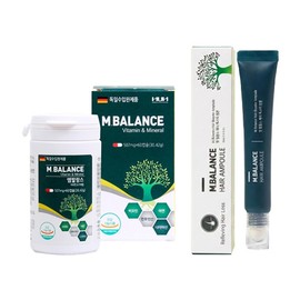 M Balance 60 Capsules + M Balance Hair Hair Loss Care Ampoule 20ml Biotin Multivitamin Mineral / 엠발랑스 60캡슐 + 엠발랑스 헤어 탈모 케어 앰플 20ml 비오틴 멀티비타민 미네랄