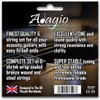 2 SETS! Adagio Professional Acoustic Guitar Strings 10-47 Phosphor Bronze