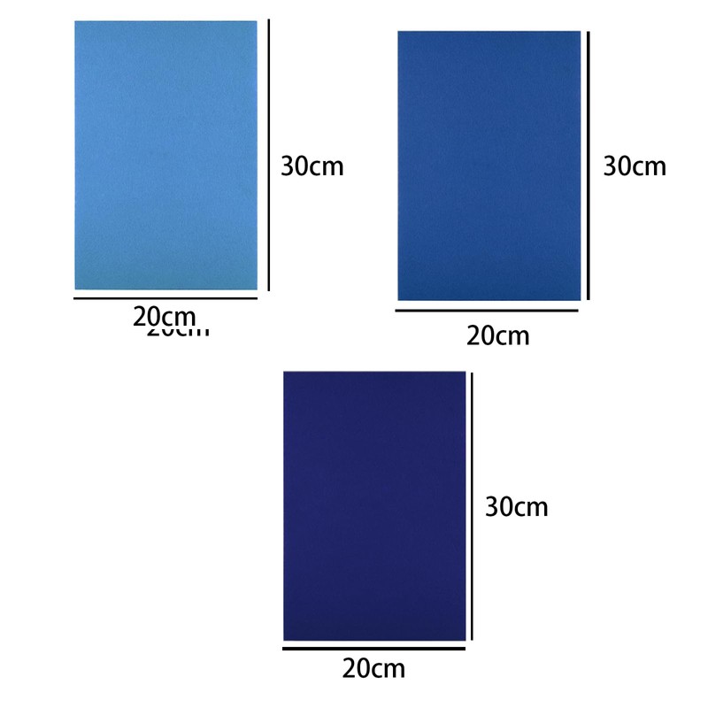 9pcs 3 Colors Fabric Sheets 20cm*30cm Non-Woven Felt Sheet,Felt Crafts