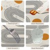 TTQYFNM Boho Mid Century Round Tablecloth 70 Inch Minimalist Abstract