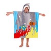 Children's Hooded Towel Beach Poncho Cotton Swimming Pool Bath Towel,