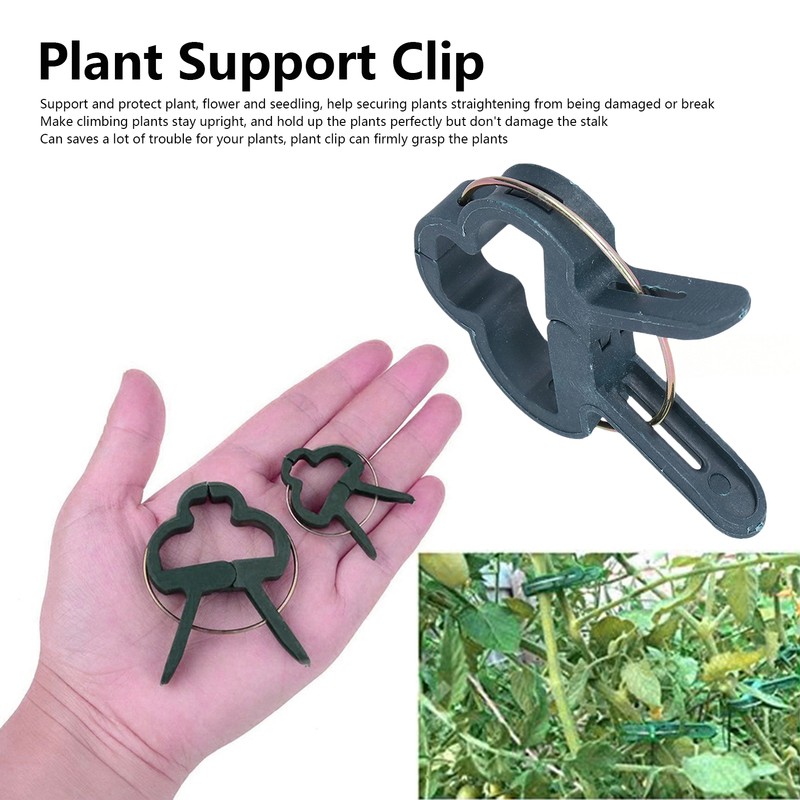 100PCS Plant Support Clip Plant Clamp Garden Binding Clip Grafting