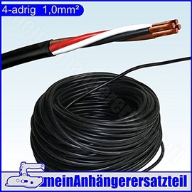 Trailer Cable 4 x 1.00 mm² 4 x 1.00 4 x 1 mm² 4 x 1 mm² 4-Pin Vehicle Cable