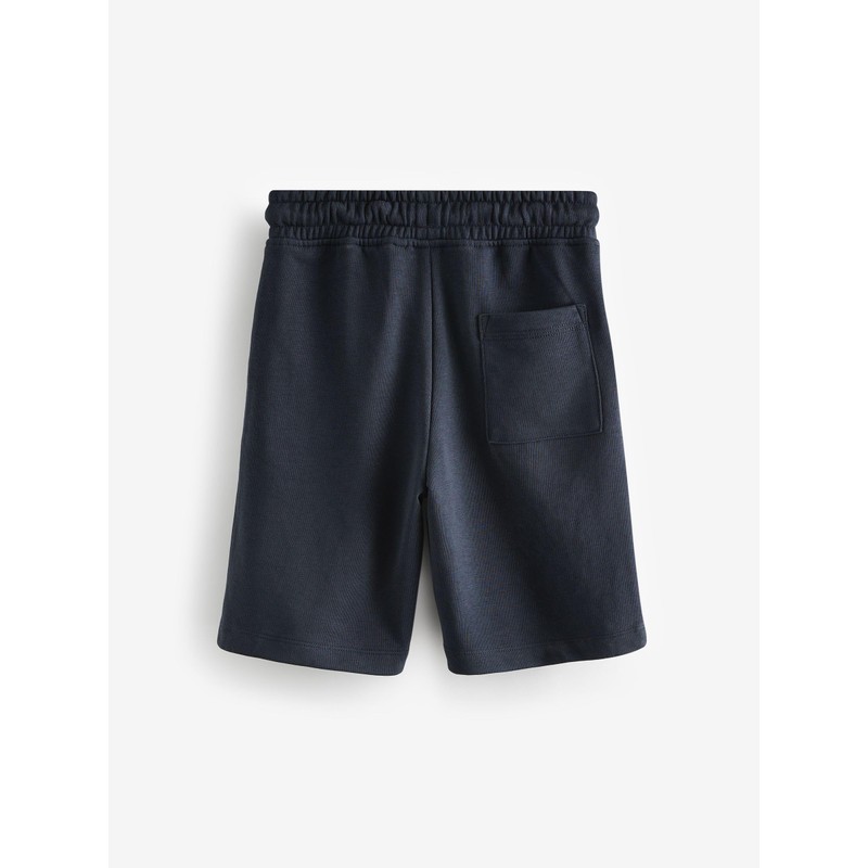 NEXT Basic Jersey Shorts Pack of 2, Navy/Charcoal, 7 years