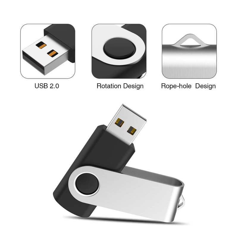 RAOYI 5 Pack 64GB USB Flash Drive USB 2.0 Memory