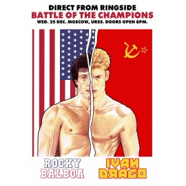 Rocky IV Rocky Balboa VS Ivan Drago Fight Poster/Print Stallone Lundgren 🥊