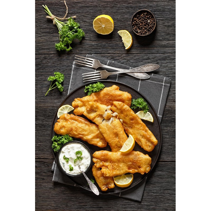 Gourmet du Village Cast Iron Fish Fry Skillet Kit, 8-Inch