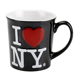 Torkia - I Love NY 3D Jumbo Ceramic Mugs - 12oz (Black)