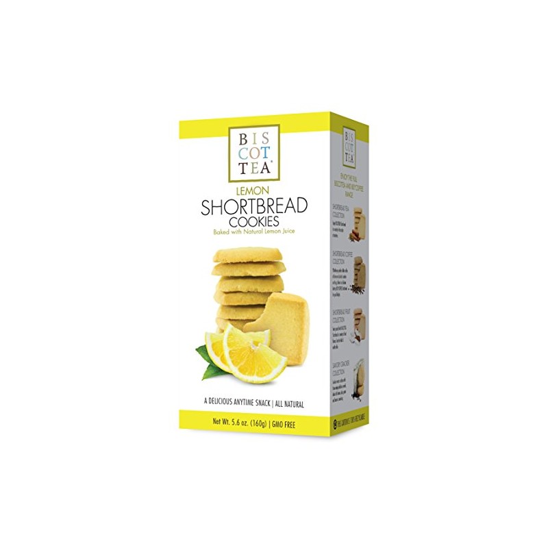 BISCOTTEA Lemon Shortbread Cookie (8 Cookies)