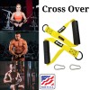 DUMBBELL Handle Straps Cross Over Foam Strength Gym Training Grips