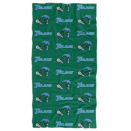 LOGOVISION Tulane University Beach Towel/Bath Towel, 30"x60" Logo Pattern