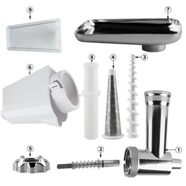 Anbige Replacement Parts Fruit and Vegetable Attachment Strainer,Compatible with Cuisinart Tilt-Head Stand Mixer SM-50 and SMD-50 Series