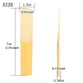 10PCS Clarinet Reeds for Clarinet Beginner and Intermediates Strength 2.5