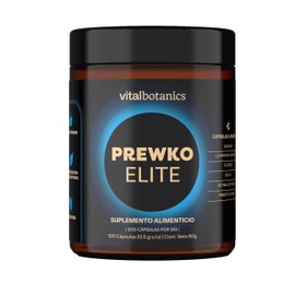 VITALBOTANICS - Preworkout Elite 120 Cápsulas - Pre Entreno - Suplemento Alimenticio con BCAA's, L-Carnitina y Extractos Naturales - Energía