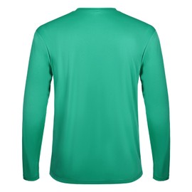 SG Edge Men's Rash Guard Shirts UPF 50+ Moisture Wicking Long Sleeve Chest Pocket Quick Dry Lightweight, Lake Green, X-Large