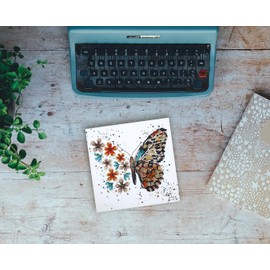 Abris Art Bead Embroidery Kit Tigre Wings. DIY Beadwork Craft Kit for Beginners. Hand Made Beading kit from, Ukraine. Stylish Needlework Set, Needlepoint Pattern Colorful Butterfly Decor Wall Art