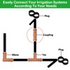 WZFLRUA 20 Pack 1/2 Inch Drip Irrigation Coupling Fittings -