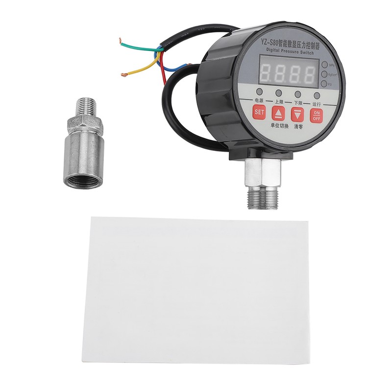 Digital Pressure Switch Controller 0-2Mpa 0.5%FS Accuracy for Water Pump