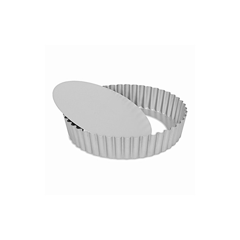Patisse Silver-Top Deep Quiche Pan with Removable Bottom 25 cm,