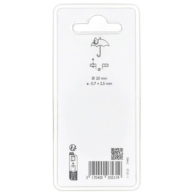 Restagraf - Druckschalter, wasserdicht, mit rotem Licht, 3 Pins, Anschluss