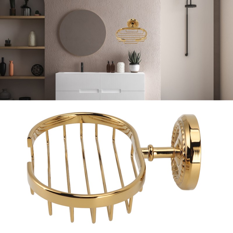 Wall Mounted Metal Soap Holder Antique Bathroom Soap Basket Dish