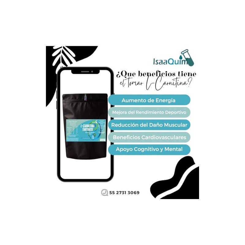 IsaaQuim L-Carnitina de Tartrato de 500 gr