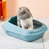 Semi Enclosed Cat Litter Box Odor Insulation Prevent Slip Large