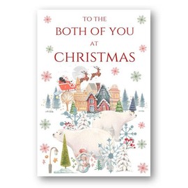 Second Ave Both of You Christmas Polar Bear Xmas Holiday Festive Greetings Card