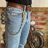 Ahiller Skull Wallet Chain, Punk Heavy Skull Goth Pants Chain