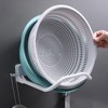 3PCS Washbasin Hanger Plastic Punch Free Bathroom Basin Storage Rack