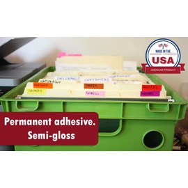 Royal Green Rectangular Color Coding Stickers 1.57inch x 0.75 inch Rectangle Label in 18 Assorted Colored Tags Labels for Kids(40mm x 19) 360 Pack