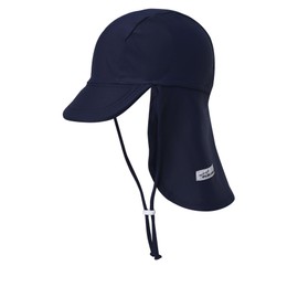 VAENAIT BABY Newborn-7T Toddler Infant Kids Unisex Boys & Girls Sun Protection Sporty Flap Swim hat UPF 50+ UV Flap Cap, B-navy