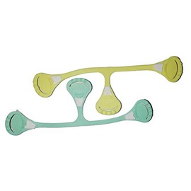 2 x Sappi nappy clips, assorted pastel colours.