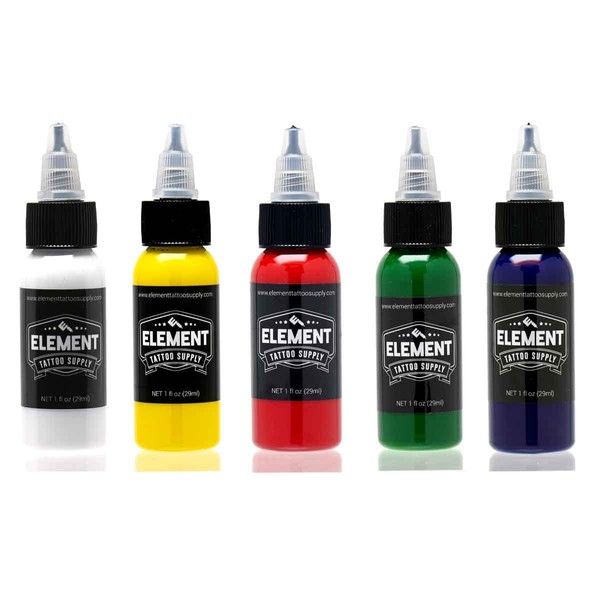 ELEMENT TATTOO SUPPLY - Tattoo Ink Set 4 Colors Blue