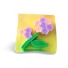 Assorted Set of 3 Assorted Flowers Transparent Bar Soaps each