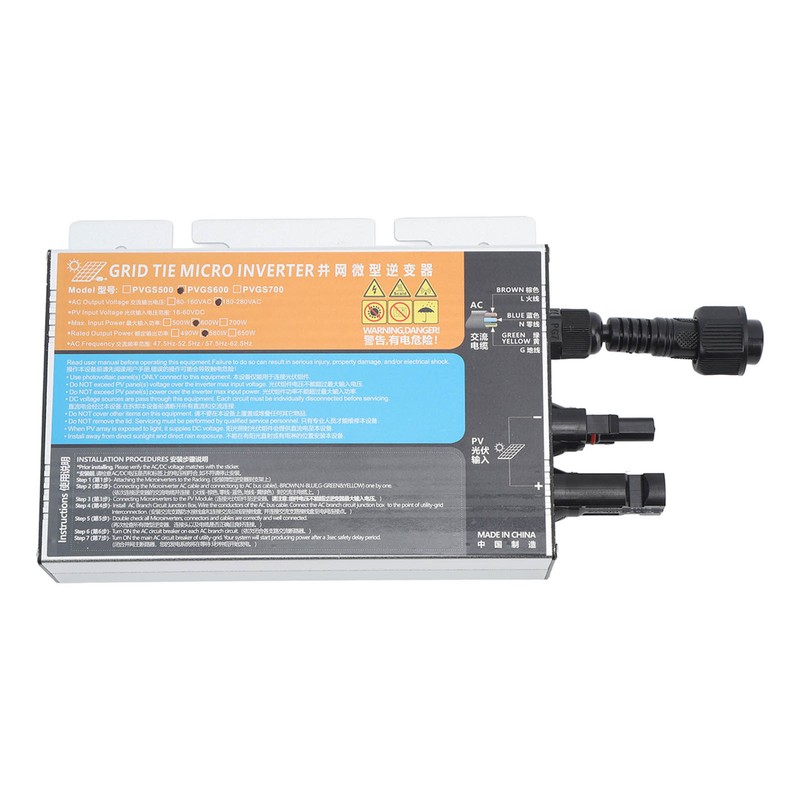 600W Grid Tie Inverter Solar Micro Inverter Power Sine Wave
