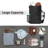 WANDF Drawstring Backpack Sports Bag with Shoe Compartment Water Resistant