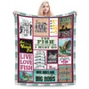 Fishing Blanket Fish Decor Throw Blanket Gifts for Girls Fishing