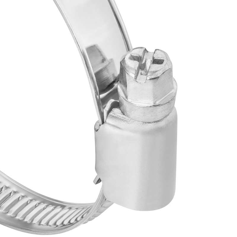 Hose Clamps 60-80 mm, Pack of 25, Stainless Steel W2,