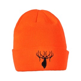 King's Heavy Knit Embroidered Logo Beanie Blaze Orange