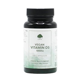 Vegan Vitamin D3 1000iu | 120 Vegan Capsules | Made from Natural Lichen | G&G Vitamins