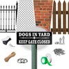 SINMAO Beware Of The Dog Keep Gate Closed Sign 25x9cm