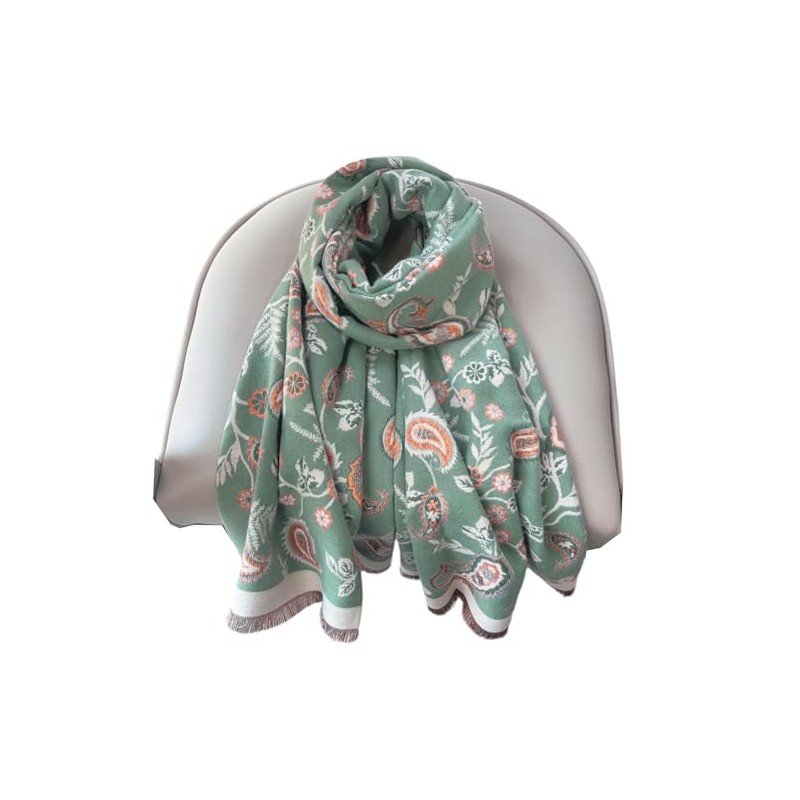 GFM® Cashmere Texture Pashmina Style Scarf Shawl for Autumn Winter