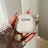 PHOEACC for Airpod 4 Case Cute Luxury Glitter Pearl Shell