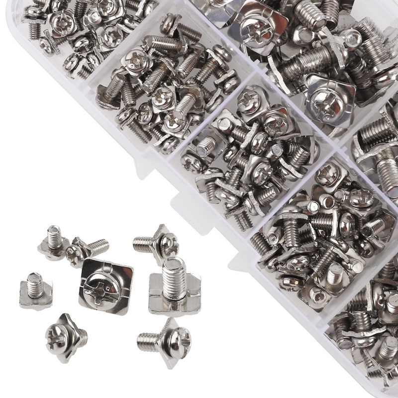 Rrina 160Pcs M3 M3.5 M4 M5 Terminal Block Screws Assortment